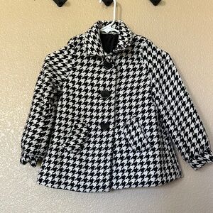H&M Black & White Houndstooth Jacket
